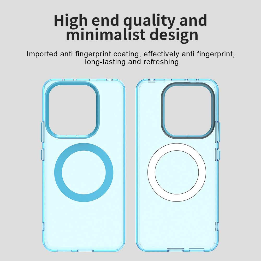 MagSafe-Hülle für Xiaomi Redmi Note 14 4G (Regional), Techsuit, CandyCase, Blau