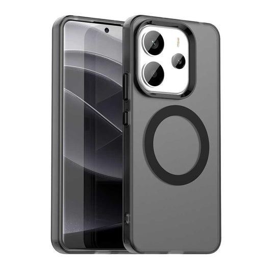 MagSafe-Hülle für Xiaomi Redmi Note 14 4G (Regional), Techsuit, CandyCase, Schwarz