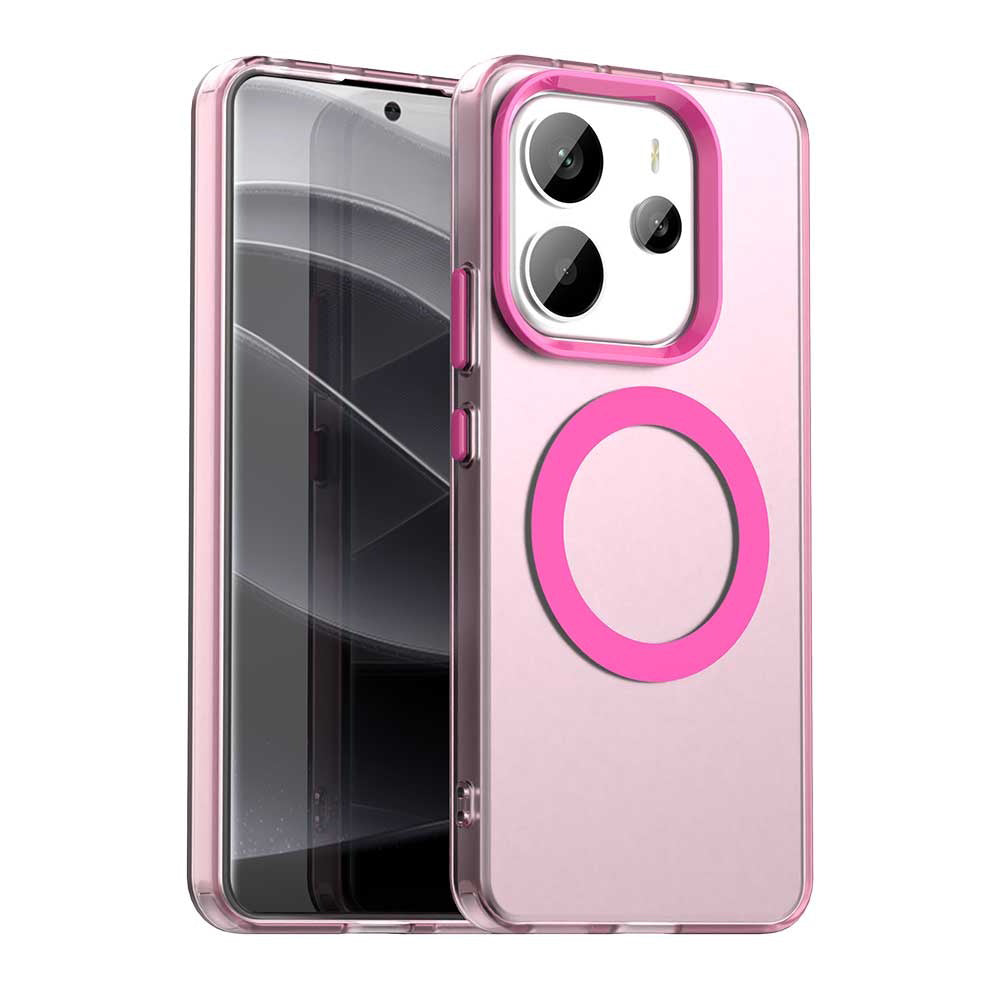 MagSafe-Hülle für Xiaomi Redmi Note 14 4G (Regional), Techsuit, CandyCase, Rosa