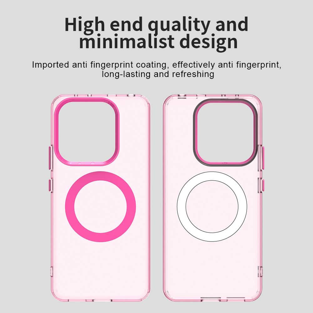 MagSafe-Hülle für Xiaomi Redmi Note 14 4G (Regional), Techsuit, CandyCase, Rosa