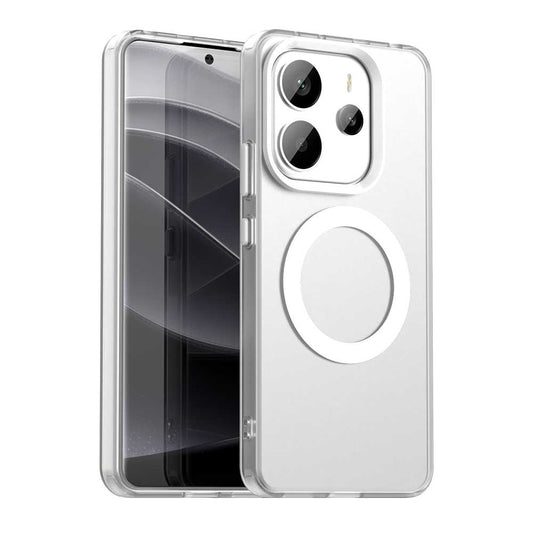 MagSafe-Hülle für Xiaomi Redmi Note 14 4G (Standard), Techsuit, CandyCase, Weiß