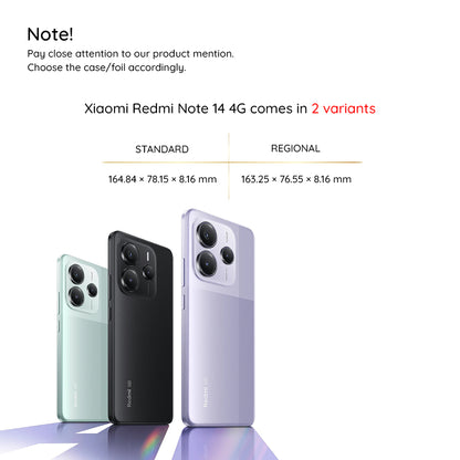 MagSafe-Hülle für Xiaomi Redmi Note 14 4G (Standard), Techsuit, PureFrost, Schwarz