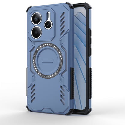 MagSafe-Hülle für Xiaomi Redmi Note 14 5G, Techsuit, ArmorMag, Blau