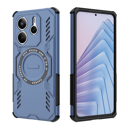 MagSafe-Hülle für Xiaomi Redmi Note 14 5G, Techsuit, ArmorMag, Blau
