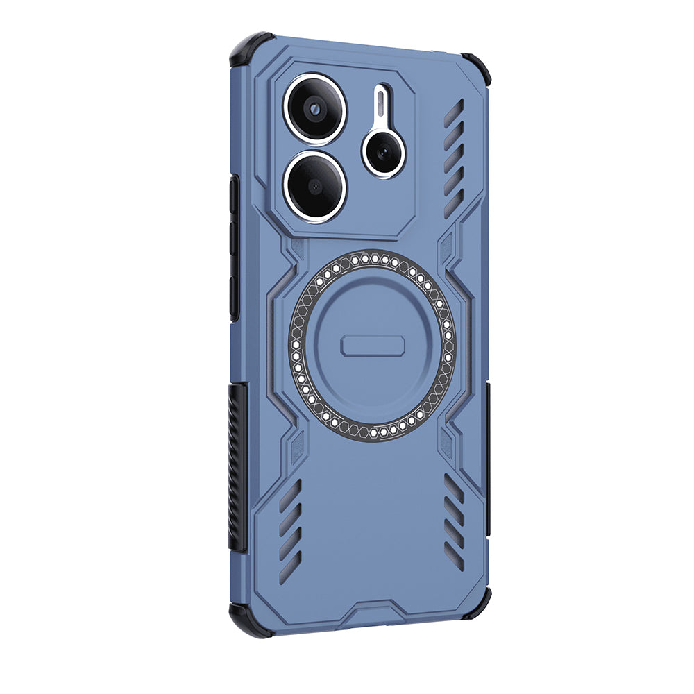 MagSafe-Hülle für Xiaomi Redmi Note 14 5G, Techsuit, ArmorMag, Blau