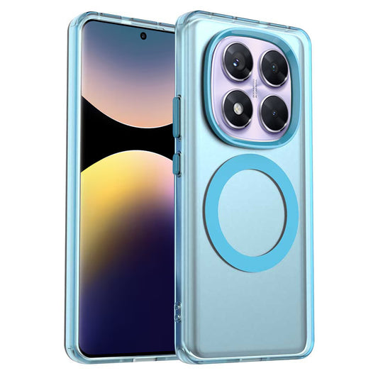MagSafe-Hülle für Xiaomi Redmi Note 14 Pro 4G, Techsuit, CandyCase, Blau