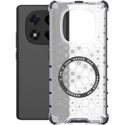 MagSafe-Hülle für Xiaomi Redmi Note 14 Pro 4G, Techsuit, HoneyComb Shield, Weiß