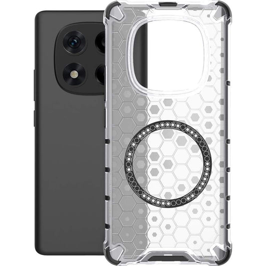 MagSafe-Hülle für Xiaomi Redmi Note 14 Pro 4G, Techsuit, HoneyComb Shield, Weiß
