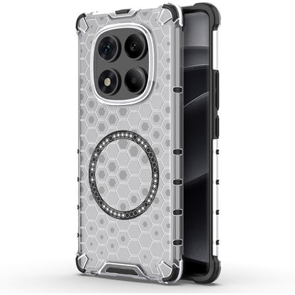 MagSafe-Hülle für Xiaomi Redmi Note 14 Pro 4G, Techsuit, HoneyComb Shield, Weiß