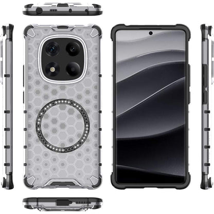 MagSafe-Hülle für Xiaomi Redmi Note 14 Pro 4G, Techsuit, HoneyComb Shield, Weiß