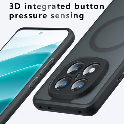 MagSafe-Hülle für Xiaomi Redmi Note 14 Pro+ 5G, Techsuit, PureFrost, Schwarz