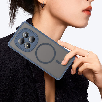 MagSafe Hülle für Xiaomi Redmi Note 15 Pro 4G, Techsuit, HaloFrost II, Marineblau