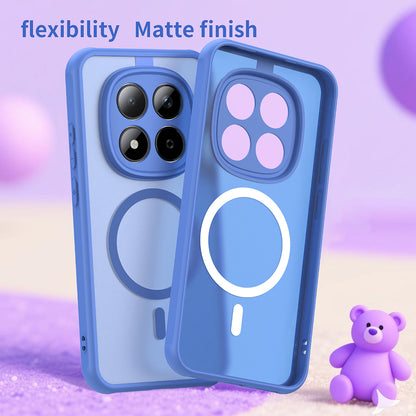 MagSafe Hülle für Xiaomi Redmi Note 15 Pro 5G, Techsuit, HaloFrost II, Blau