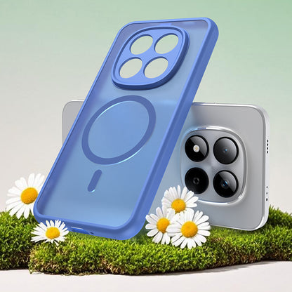 MagSafe Hülle für Xiaomi Redmi Note 15 Pro 5G, Techsuit, HaloFrost II, Blau