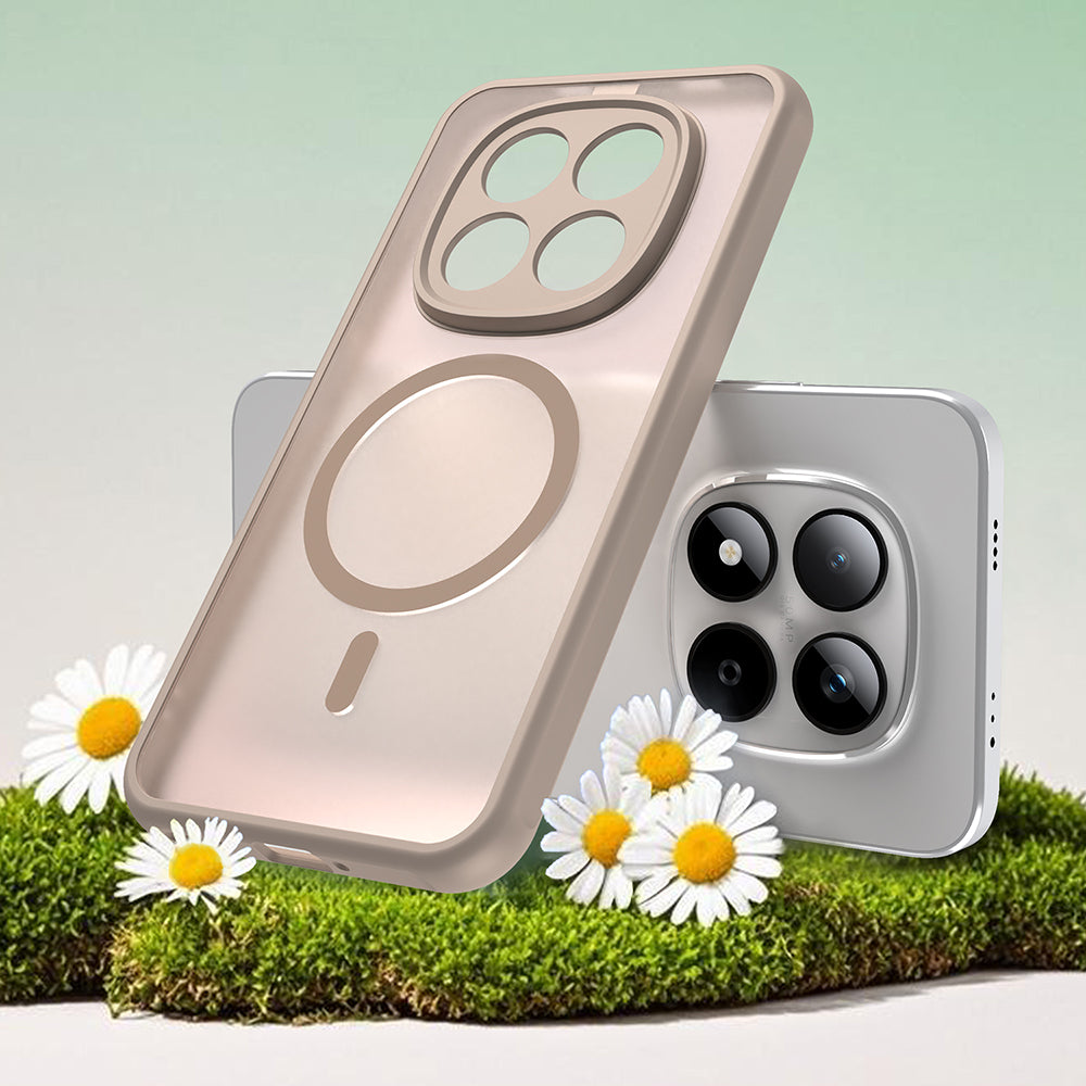 MagSafe Hülle für Xiaomi Redmi Note 15 Pro 5G, Techsuit, HaloFrost II, Gold