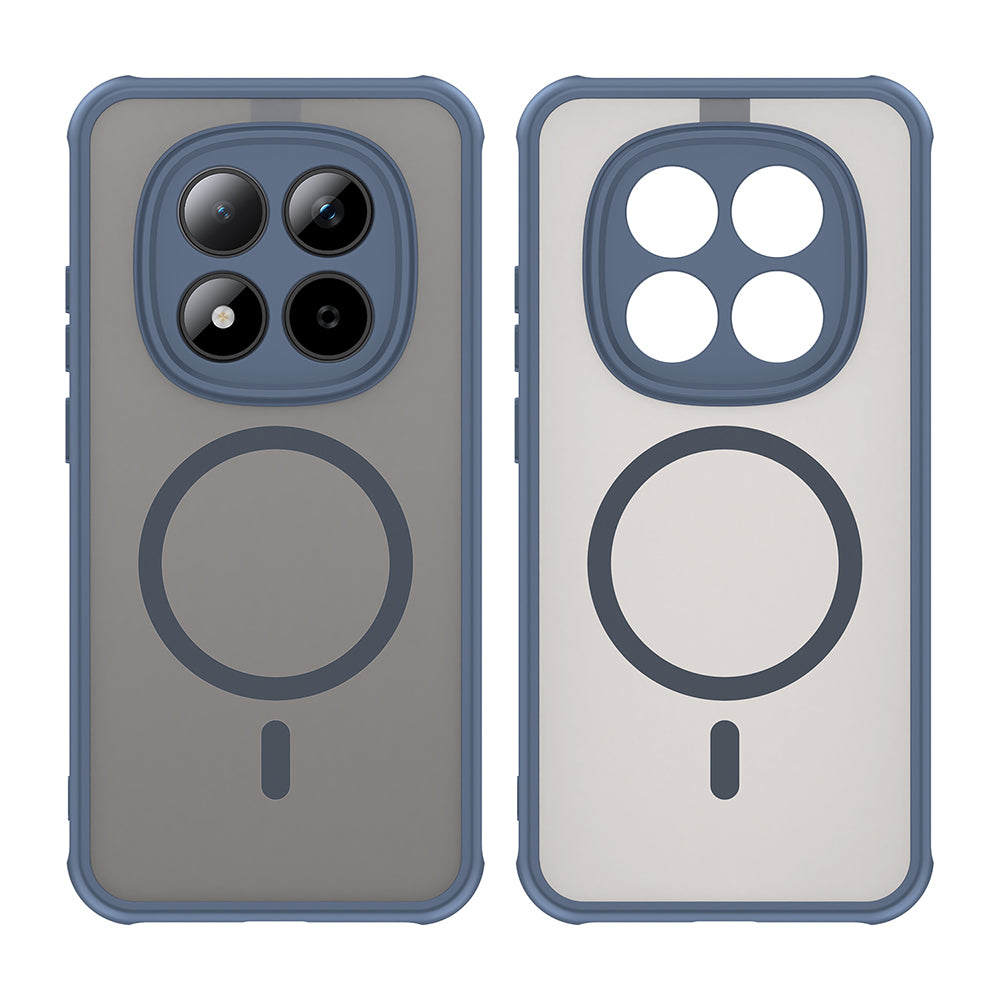 MagSafe Hülle für Xiaomi Redmi Note 15 Pro 5G, Techsuit, HaloFrost II, Marineblau