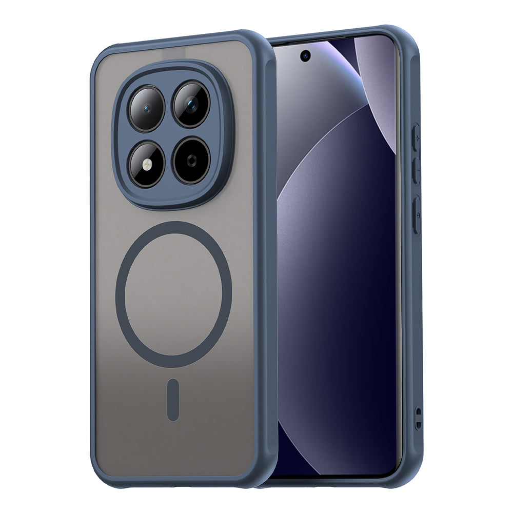 MagSafe Hülle für Xiaomi Redmi Note 15 Pro 5G, Techsuit, HaloFrost II, Marineblau