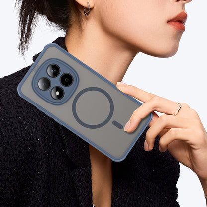 MagSafe Hülle für Xiaomi Redmi Note 15 Pro 5G, Techsuit, HaloFrost II, Marineblau