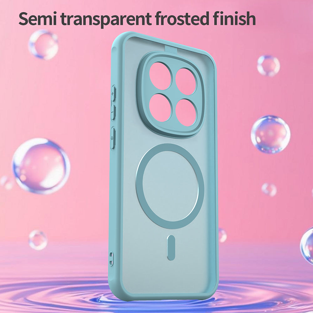 MagSafe Hülle für Xiaomi Redmi Note 15 Pro 5G, Techsuit, HaloFrost II, Hellgrün