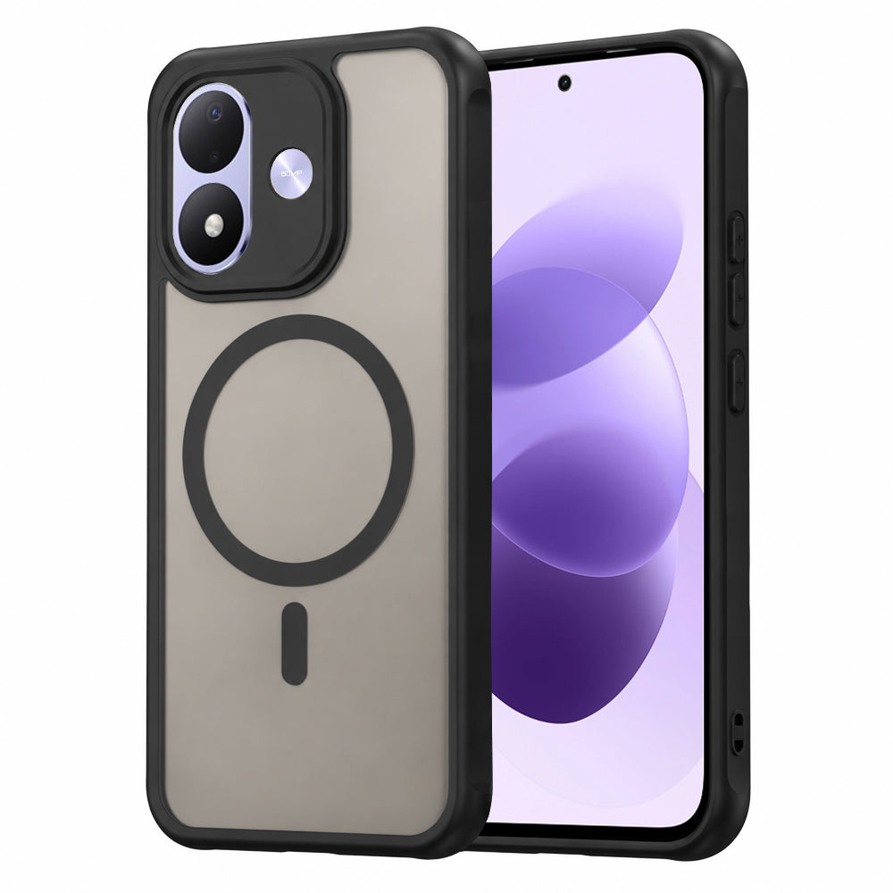 MagSafe-Hülle für Xiaomi Redmi Note 17 4G / Note 17 5G, Techsuit, HaloFrost II, Schwarz