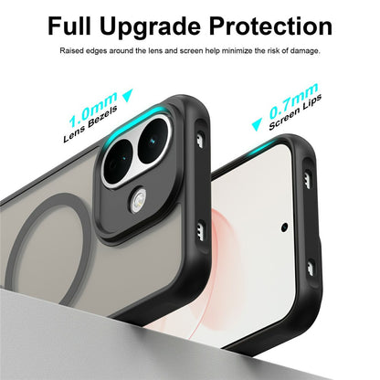 MagSafe-Hülle für Xiaomi Redmi Note 17 4G / Note 17 5G, Techsuit, HaloFrost II, Schwarz