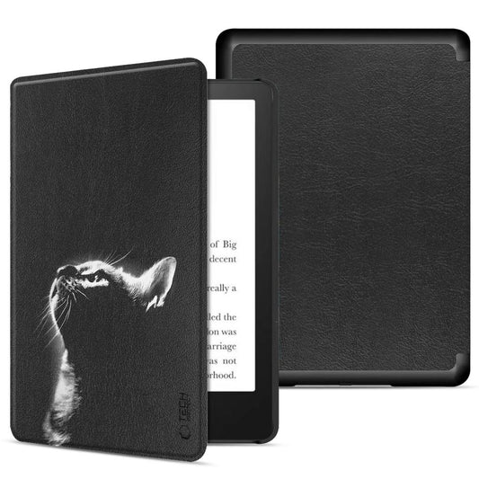 Tasche für Amazon Kindle Paperwhite 6inch, Tech-Protect, SmartCase Cat, Schwarz