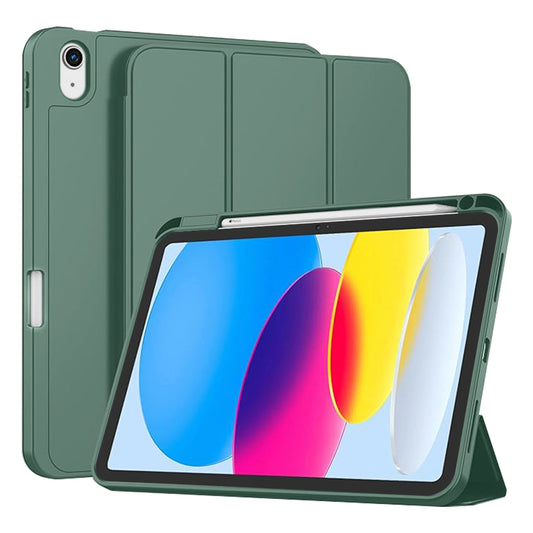 Hülle für Apple iPad (2025) / (2022), Techsuit, Flex Trifold, Grün