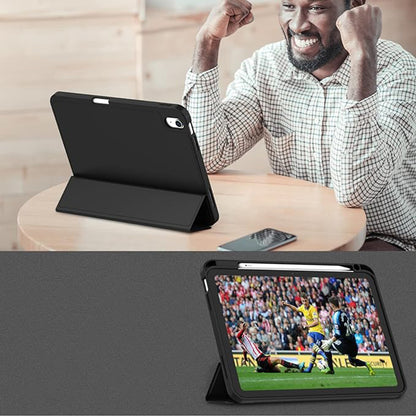 Hülle für Apple iPad (2025) / (2022), Techsuit, Flex Trifold, Grün
