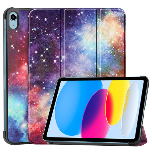 Hülle für Apple iPad (2025) / (2022), Techsuit, FoldPro Galaxy, Mehrfarbig