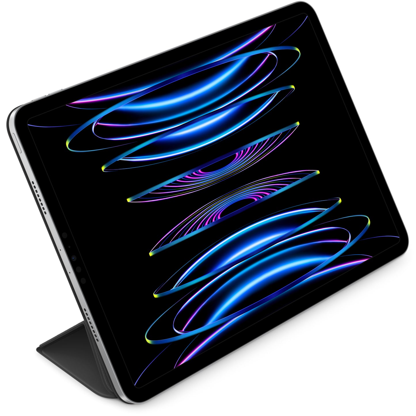 Tasche für Apple iPad Pro 12.9 (2022) / Pro 12.9 (2021) / Pro 12.9 (2020) / Pro 12.9 (2018), Smart Folio, Schwarz MJMG3ZM/A