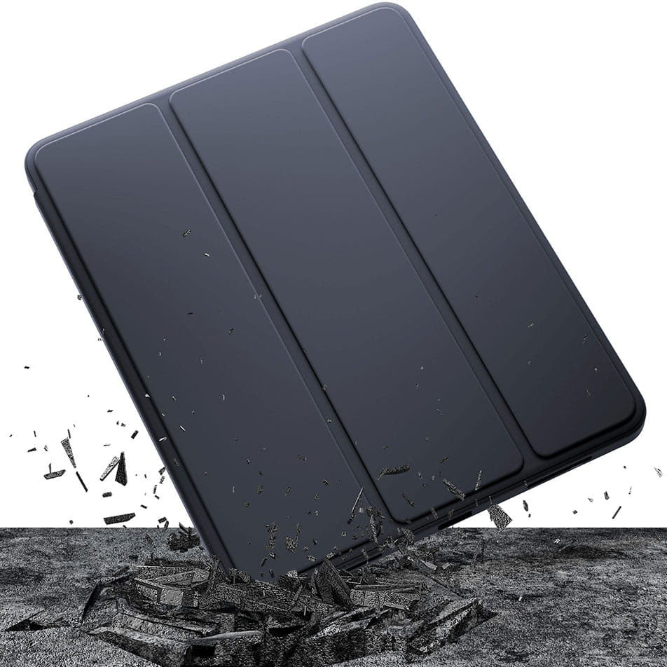 Hülle für Apple iPad (2025) / (2022), 3MK, Soft Tablet, Schwarz
