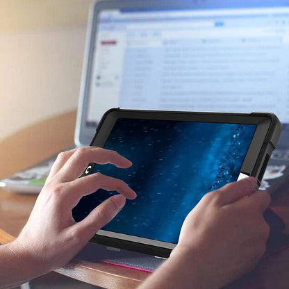 Hülle für Apple iPad 9.7 (2018) / 9.7 (2017), Techsuit, Rugged TabShell, Schwarz