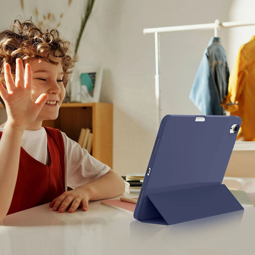 Hülle für Apple iPad Air 11 (2026) / iPad Air 11 (2025) / Air 11 (2024), Techsuit, Flex Trifold, Blau
