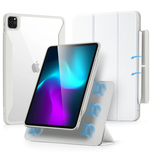 Case for Apple iPad Pro 11 (2024), ESR, Rebound Hybrid, White