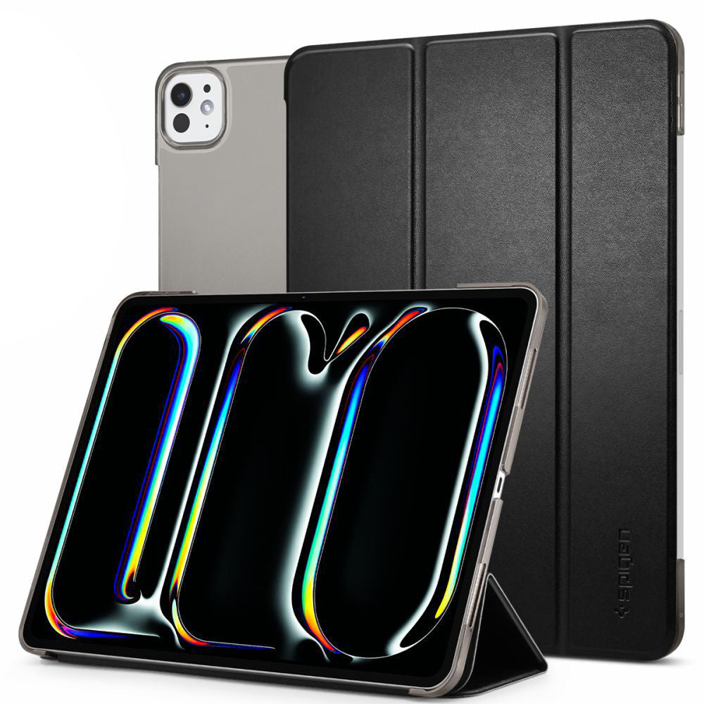 Hülle für Apple iPad Pro 11 (2024), Spigen, Smart Fold, Schwarz ACS07025