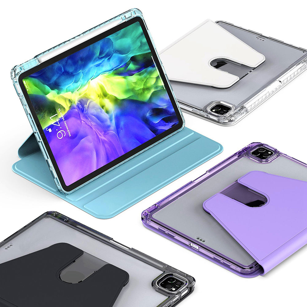 Hülle für Apple iPad Pro 11 (2024), Techsuit, Crystal Vision, Schwarz