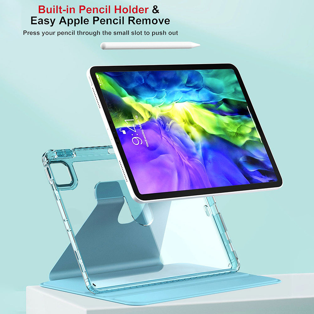 Hülle für Apple iPad Pro 11 (2024), Techsuit, Crystal Vision, Schwarz