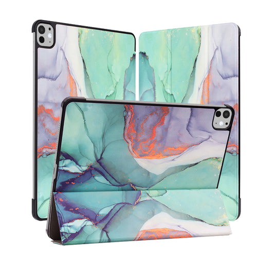 Case for Apple iPad Pro 11 (2024), Techsuit, FoldPro Green Time, Multicolor