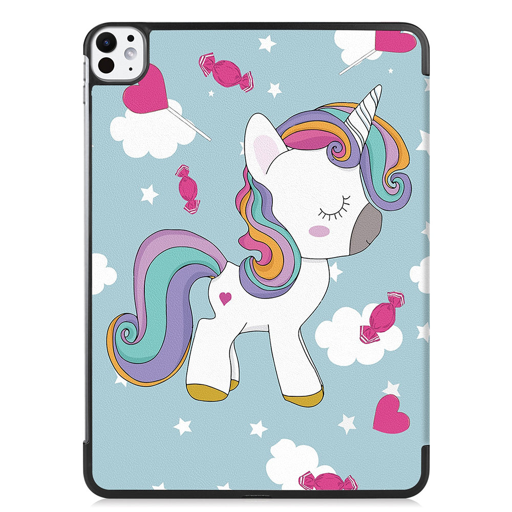 Hülle für Apple iPad Pro 11 (2024), Techsuit, FoldPro Unicorn, Mehrfarbig