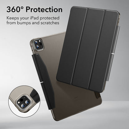 Hülle für Apple iPad Pro 13 (2024), ESR, Ascend Trifold, Satinschwarz