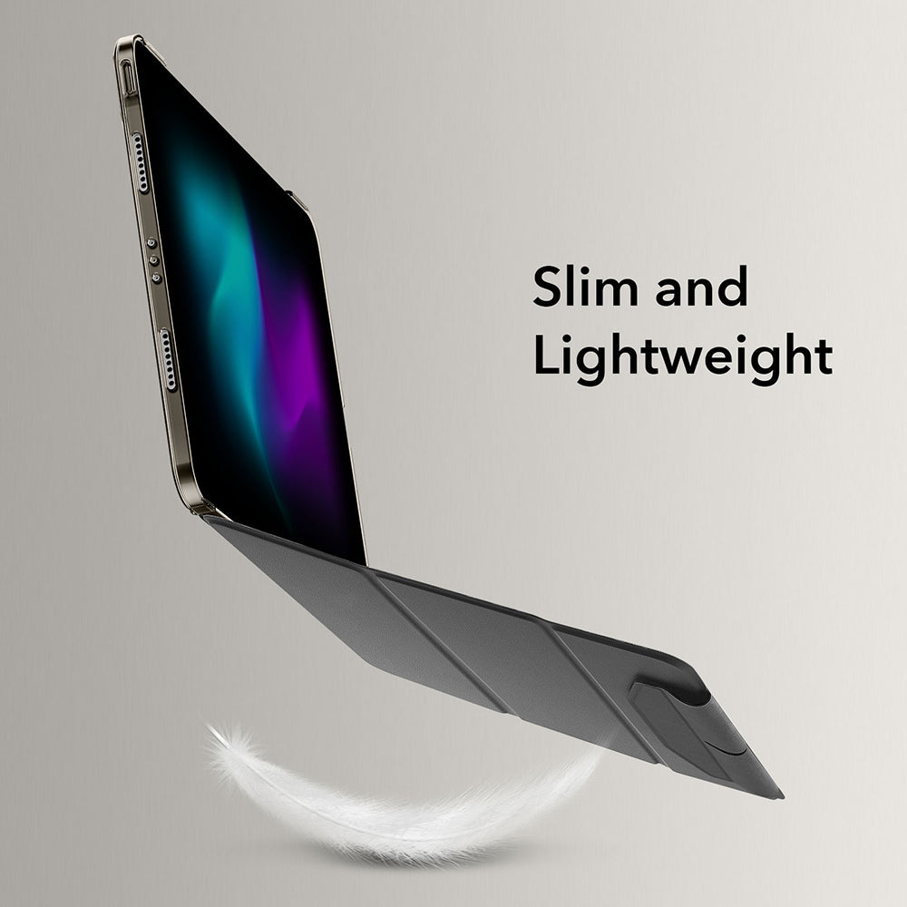 Hülle für Apple iPad Pro 13 (2024), ESR, Ascend Trifold, Satinschwarz