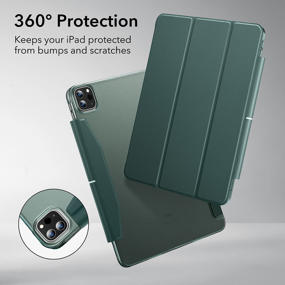 Hülle für Apple iPad Pro 13 (2024), ESR, Ascend Trifold, Satin Grün