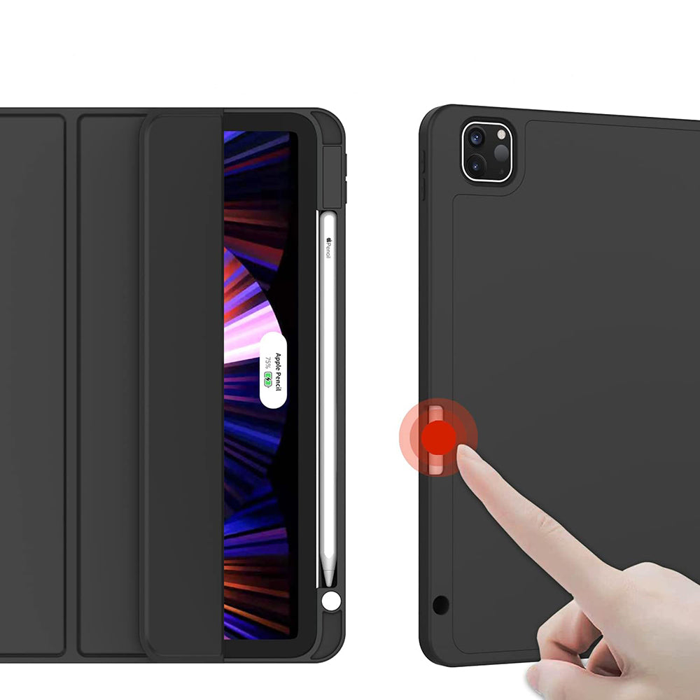 Hülle für Apple iPad Pro 13 (2024), Techsuit, Flex Trifold, Schwarz