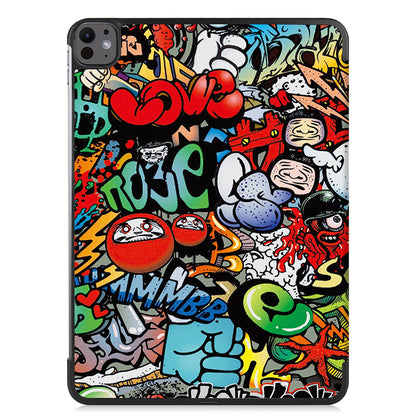 Hülle für Apple iPad Pro 13 (2024), Techsuit, FoldPro Urban Vibe, Mehrfarbig