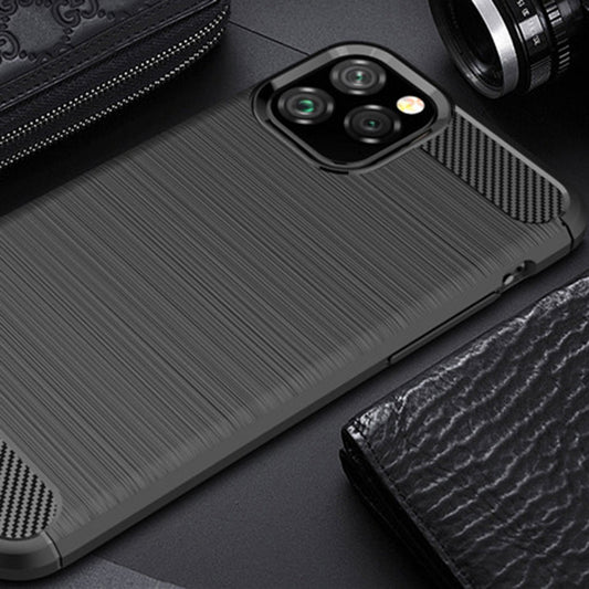 Hülle für Apple iPhone 12 Pro Max, Techsuit, Carbon, Schwarz