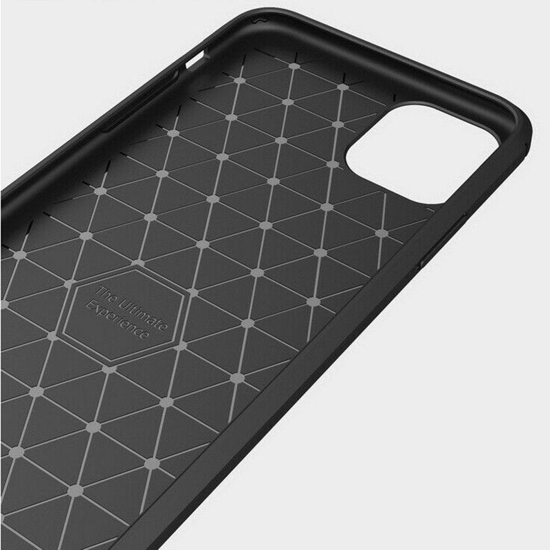 Hülle für Apple iPhone 12 Pro Max, Techsuit, Carbon, Schwarz