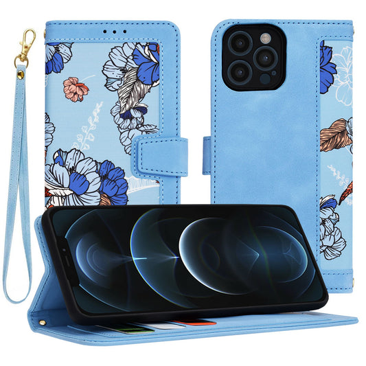 Hülle für Apple iPhone 12 Pro Max, Techsuit, FlipCraft, Blau