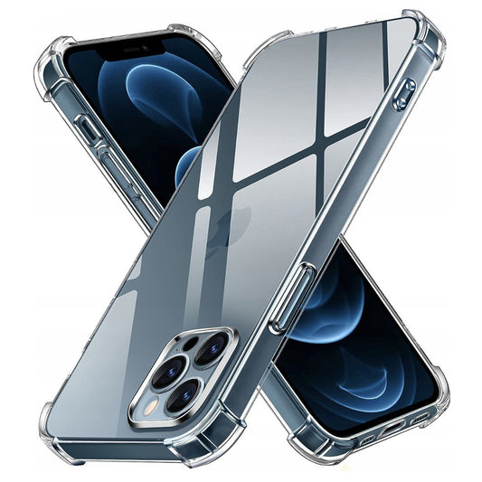 Hülle für Apple iPhone 12 Pro, Techsuit, stoßfest klar, transparent
