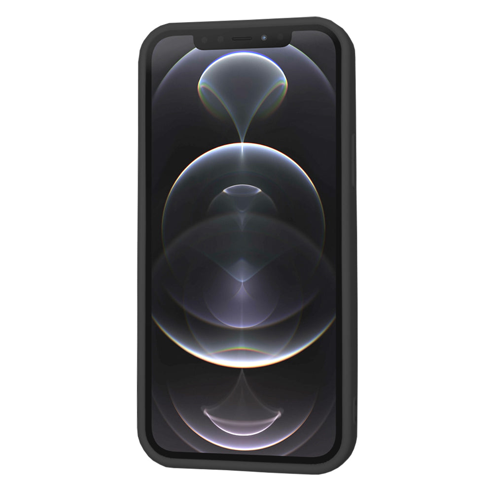 Hülle für Apple iPhone 12 Pro, Techsuit, SoftFlex, Schwarz