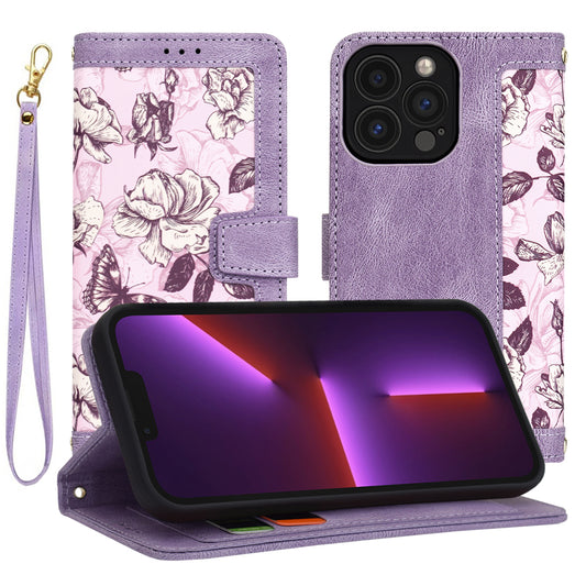 Case for Apple iPhone 13 Pro, Techsuit, FlipCraft, Purple